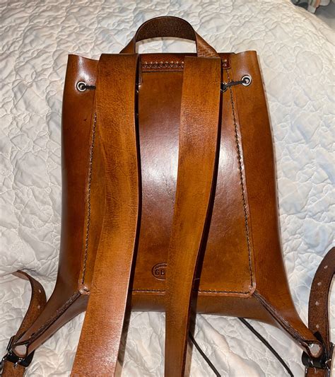 etsy leather rucksack